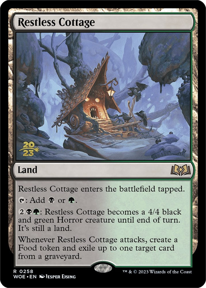 Restless Cottage [Wilds of Eldraine Prerelease Promos] | Magic Magpie