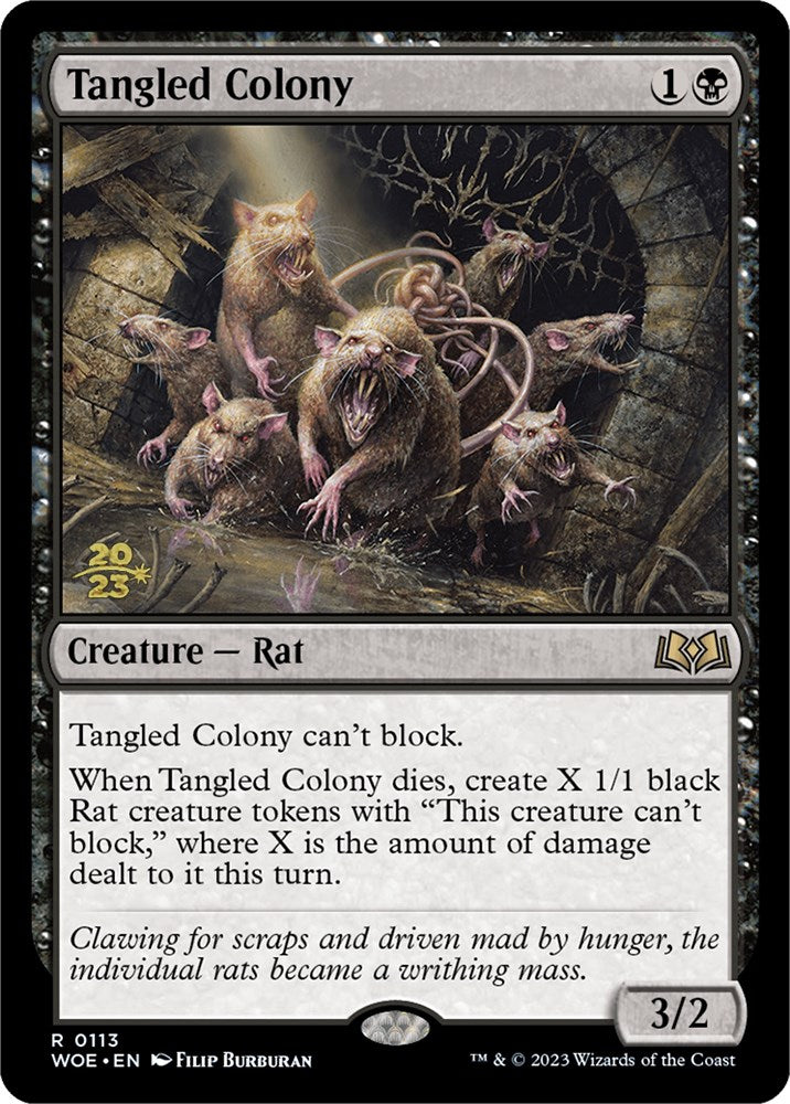 Tangled Colony [Wilds of Eldraine Prerelease Promos] | Magic Magpie