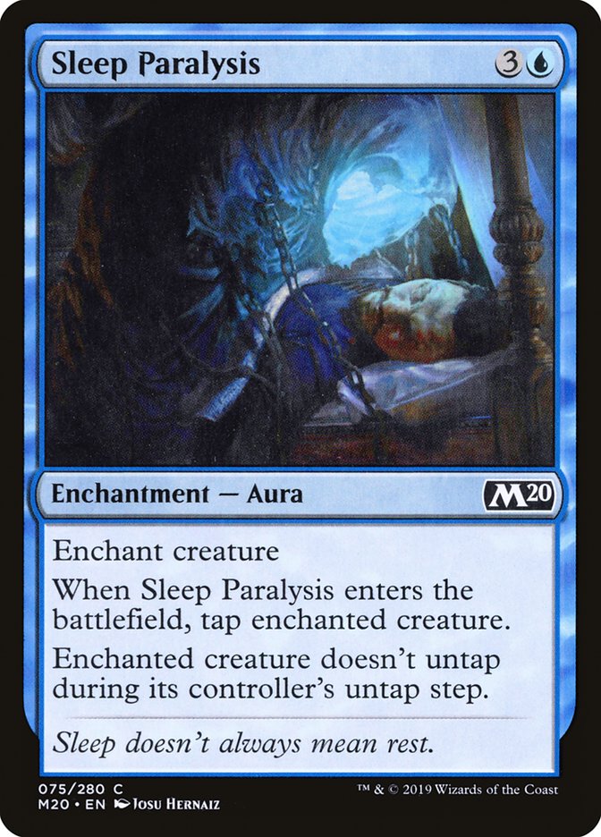 Sleep Paralysis [Core Set 2020] | Magic Magpie