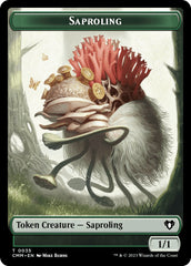 Saproling // Goblin Double-Sided Token [Commander Masters Tokens] | Magic Magpie