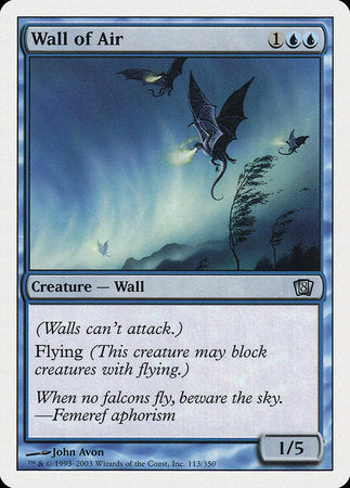 Wall of Air [Eighth Edition] | Magic Magpie