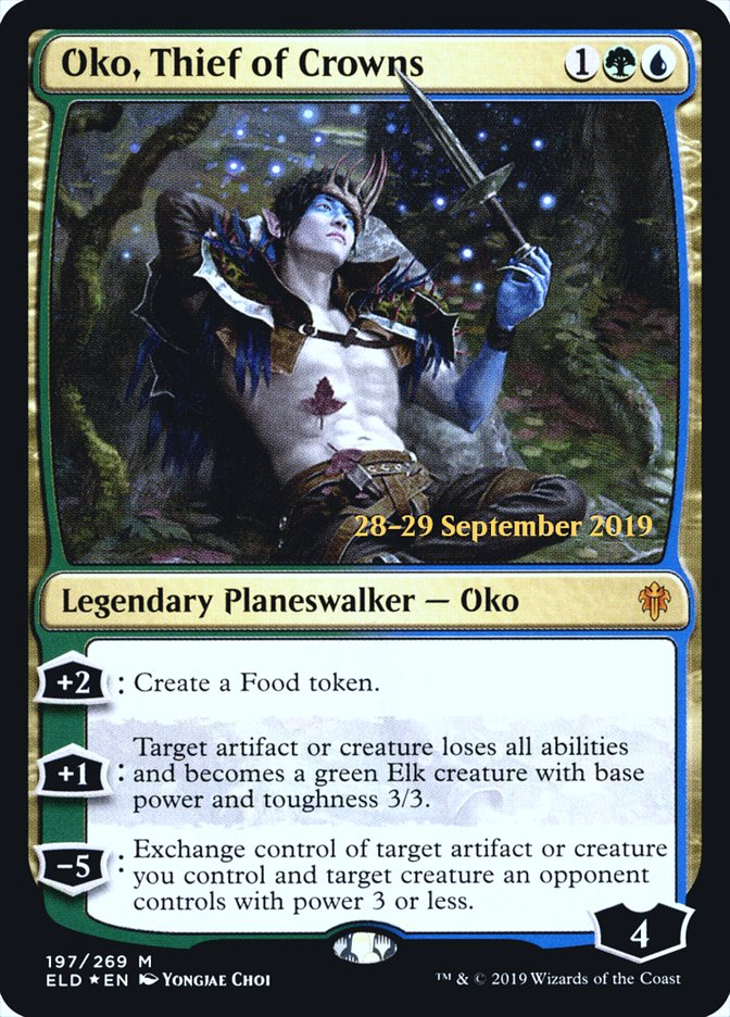 Oko, Thief of Crowns  [Throne of Eldraine Prerelease Promos] | Magic Magpie