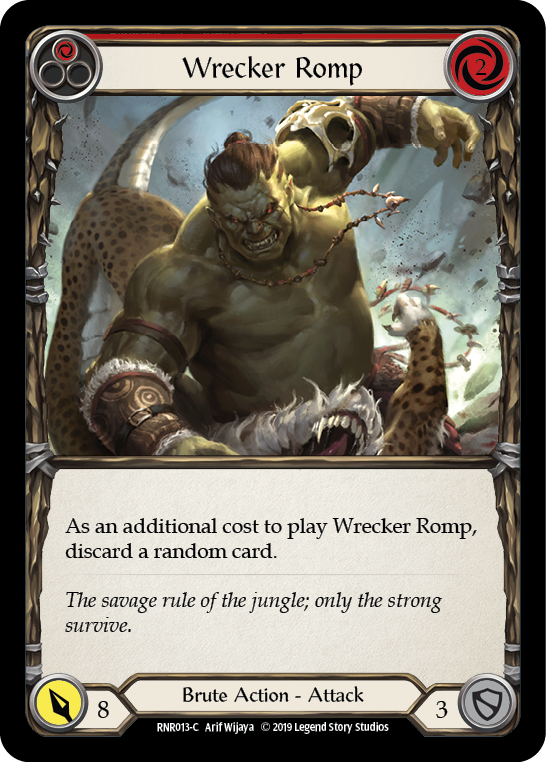 Wrecker Romp (Red) [RNR013-C] (Rhinar Hero Deck)  1st Edition Normal | Magic Magpie
