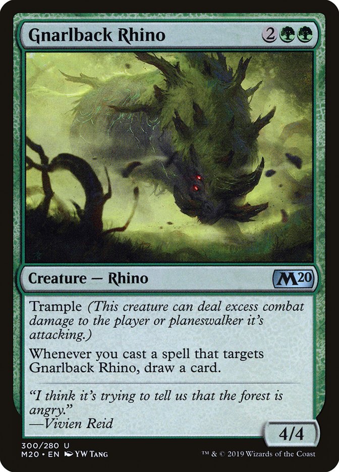 Gnarlback Rhino [Core Set 2020] | Magic Magpie