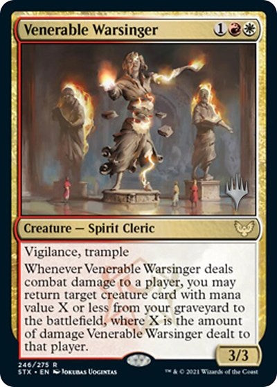 Venerable Warsinger (Promo Pack) [Strixhaven: School of Mages Promos] | Magic Magpie