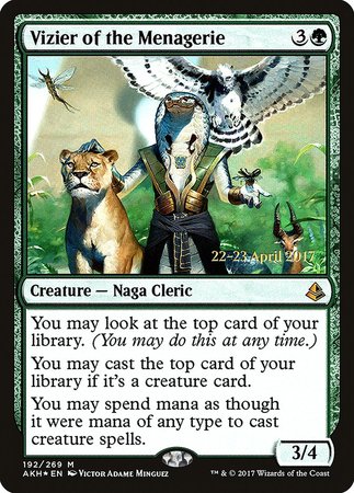 Vizier of the Menagerie [Amonkhet Promos] | Magic Magpie