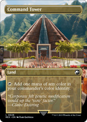 Command Tower // Commander Tower (Borderless) [Jurassic World Collection] | Magic Magpie