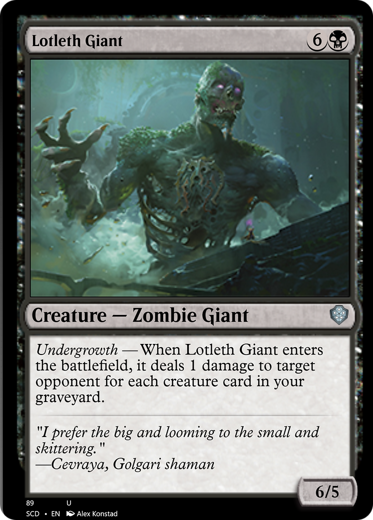 Lotleth Giant [Starter Commander Decks] | Magic Magpie