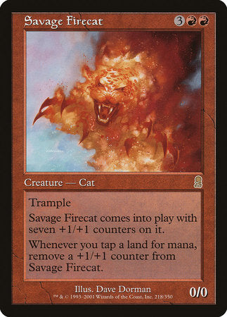 Savage Firecat [Odyssey] | Magic Magpie