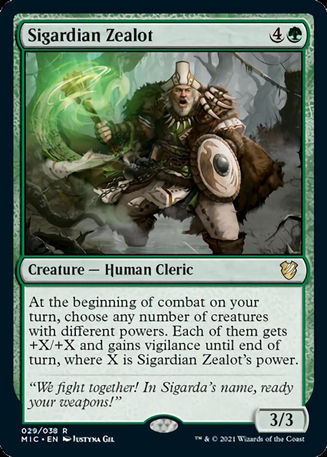 Sigardian Zealot [Innistrad: Midnight Hunt Commander] | Magic Magpie