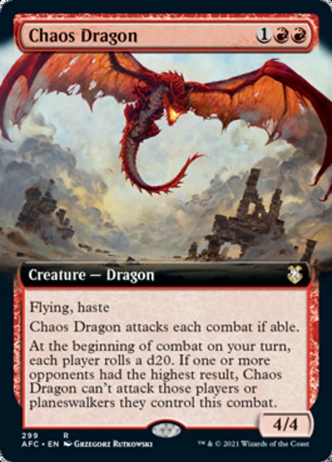 Chaos Dragon (Extended) [Dungeons & Dragons: Adventures in the Forgotten Realms Commander] | Magic Magpie
