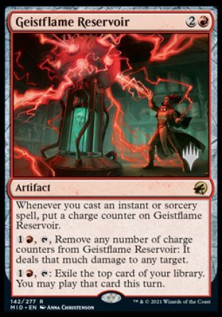 Geistflame Reservoir (Promo Pack) [Innistrad: Midnight Hunt Promos] | Magic Magpie