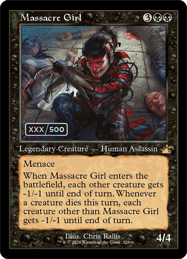 Massacre Girl (Retro) (Serialized) [Ravnica Remastered] | Magic Magpie