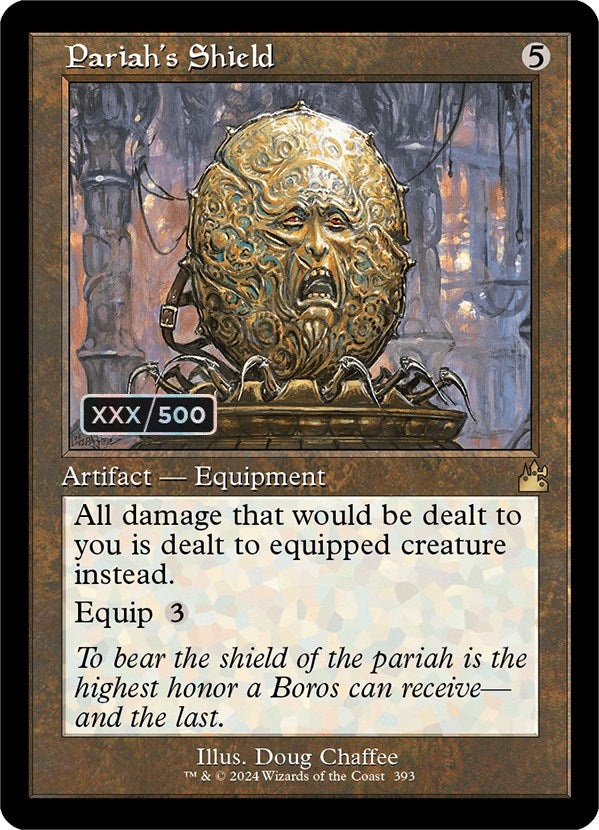 Pariah's Shield (Retro) (Serialized) [Ravnica Remastered] | Magic Magpie