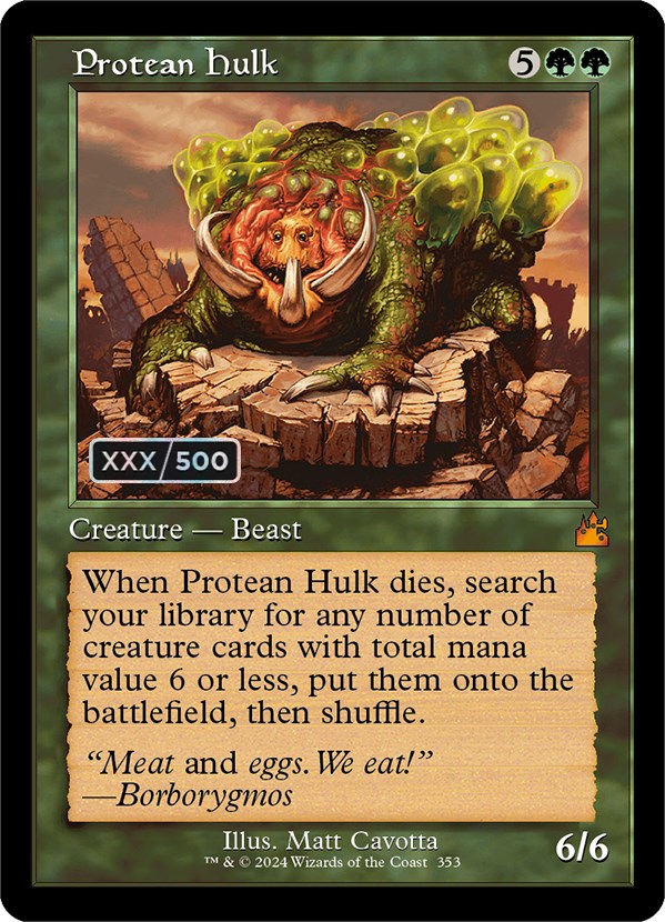 Protean Hulk (Retro) (Serialized) [Ravnica Remastered] | Magic Magpie