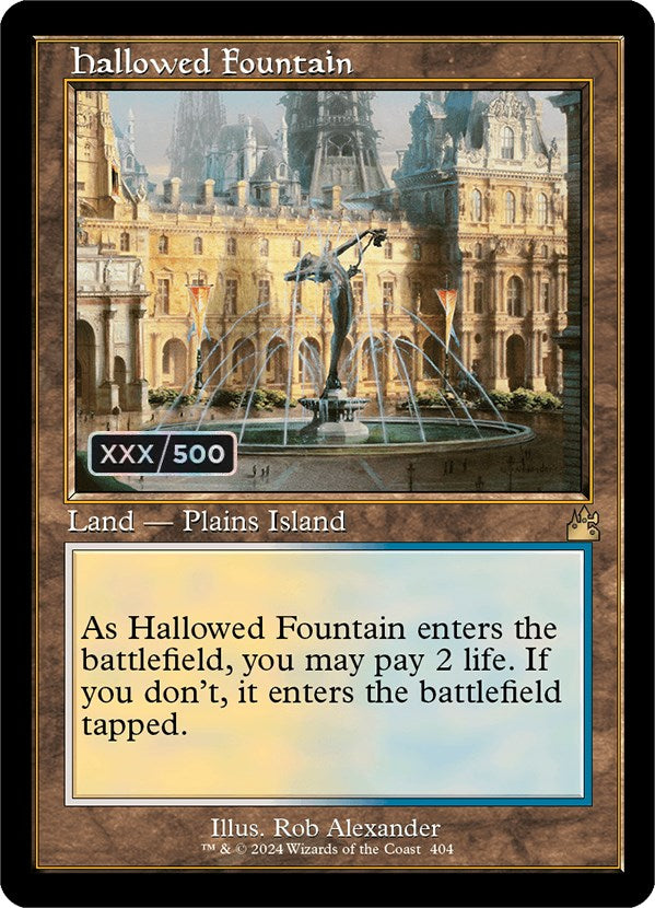 Hallowed Fountain (Retro) (Serialized) [Ravnica Remastered] | Magic Magpie