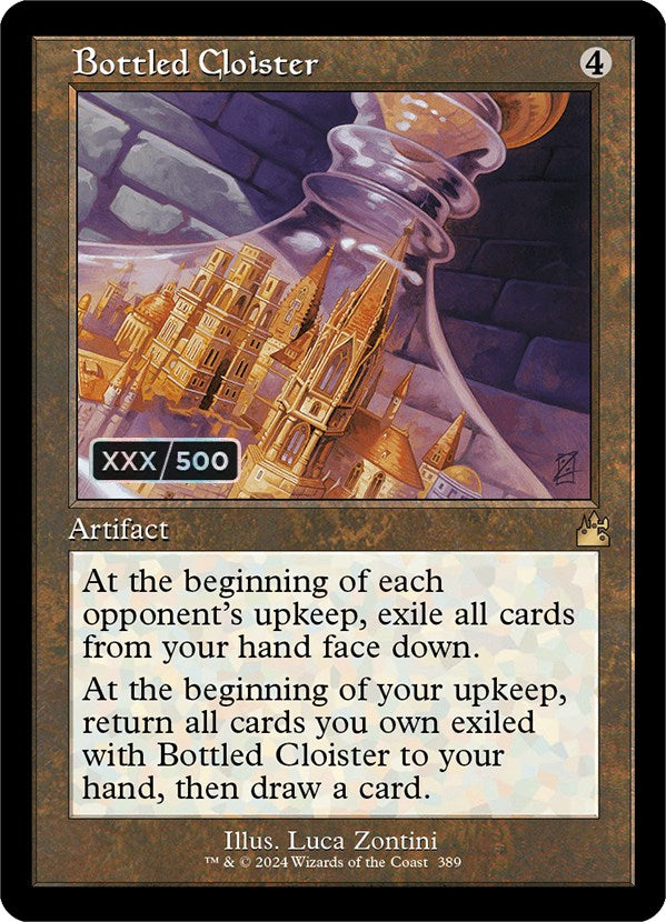 Bottled Cloister (Retro) (Serialized) [Ravnica Remastered] | Magic Magpie