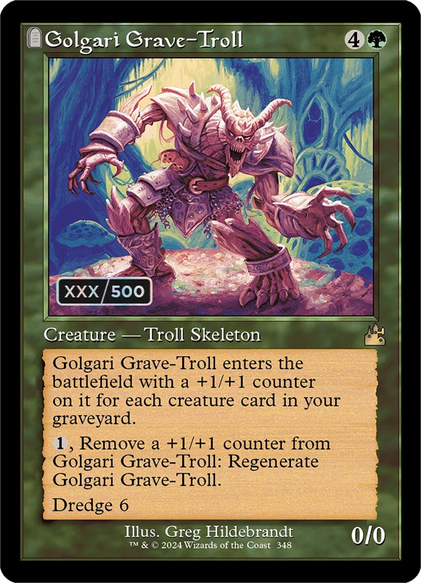 Golgari Grave-Troll (Retro) (Serialized) [Ravnica Remastered] | Magic Magpie