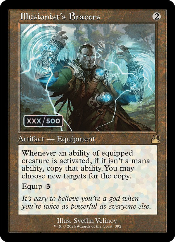 Illusionist's Bracers (Retro) (Serialized) [Ravnica Remastered] | Magic Magpie