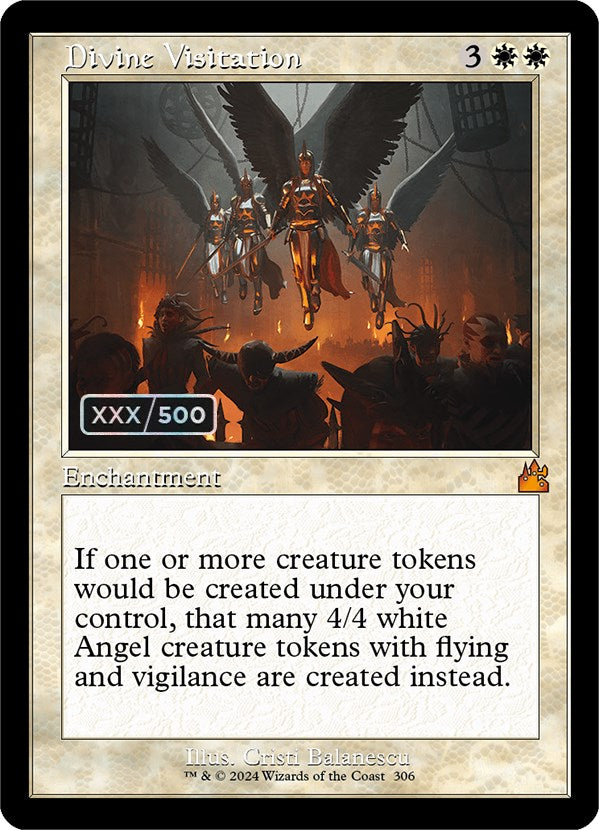 Divine Visitation (Retro) (Serialized) [Ravnica Remastered] | Magic Magpie