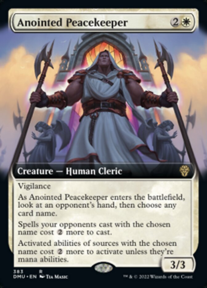 Anointed Peacekeeper (Extended Art) [Dominaria United] | Magic Magpie