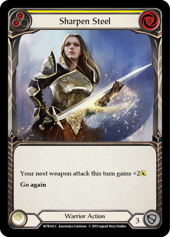 Sharpen Steel (Yellow) [WTR142-C] Alpha Print Normal | Magic Magpie