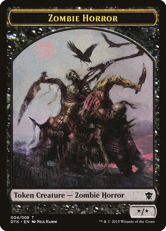 Zombie Horror Token [Dragons of Tarkir Tokens] | Magic Magpie