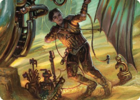 Mishra, Excavation Prodigy Art Card [The Brothers' War Art Series] | Magic Magpie