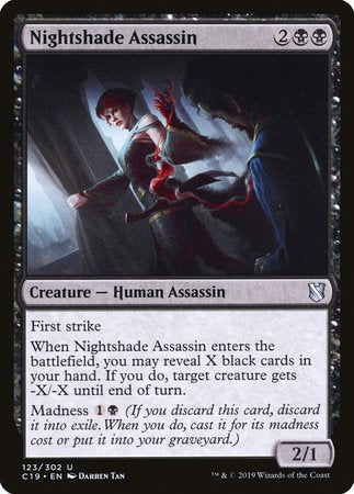 Nightshade Assassin [Commander 2019] | Magic Magpie