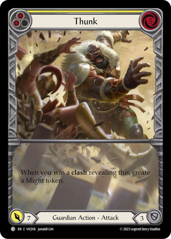 Thunk (Yellow) [VIC018] (Heavy Hitters Victor Blitz Deck) | Magic Magpie