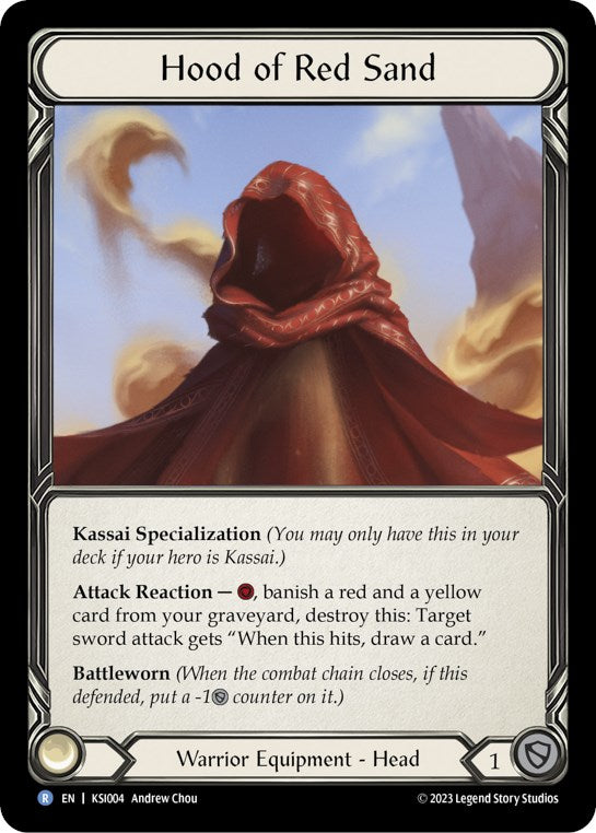 Hood of the Red Sand [KSI004] (Heavy Hitters Kassai Blitz Deck) | Magic Magpie