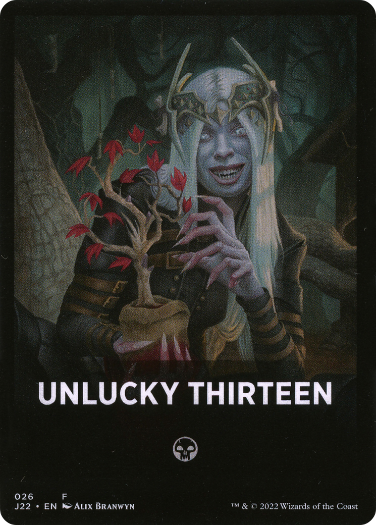 Unlucky Thirteen Theme Card [Jumpstart 2022 Front Cards] | Magic Magpie