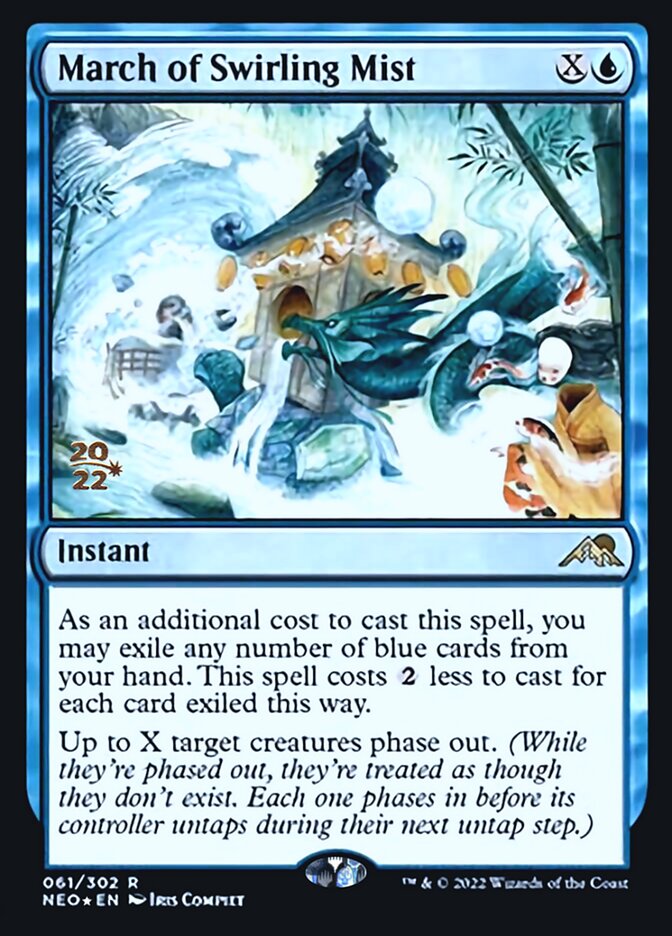 March of Swirling Mist [Kamigawa: Neon Dynasty Prerelease Promos] | Magic Magpie