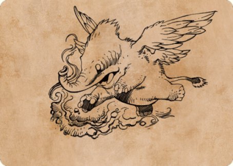 Lulu, Loyal Hollyphant Art Card (46) [Commander Legends: Battle for Baldur's Gate Art Series] | Magic Magpie