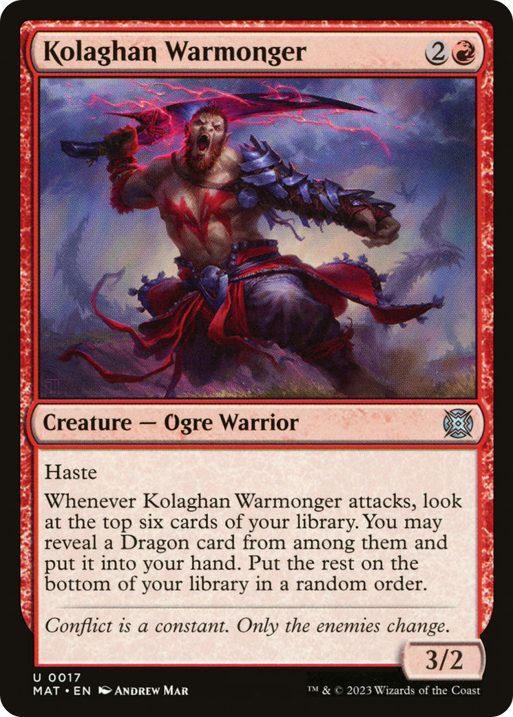 Kolaghan Warmonger [March of the Machine: The Aftermath] | Magic Magpie