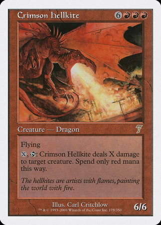 Crimson Hellkite [Seventh Edition] | Magic Magpie