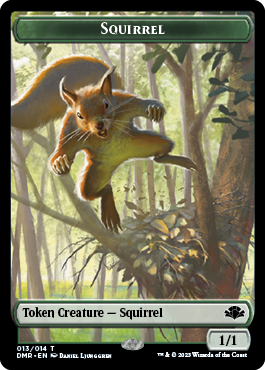Goblin // Squirrel Double-Sided Token [Dominaria Remastered Tokens] | Magic Magpie