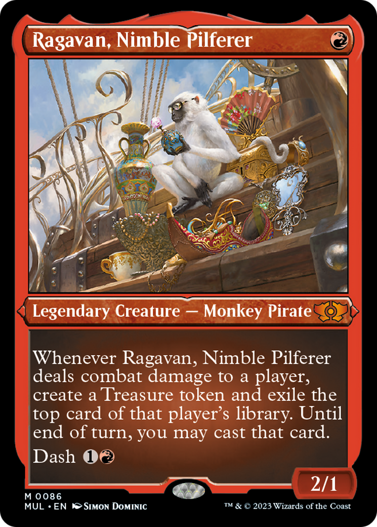 Ragavan, Nimble Pilferer (Foil Etched) [Multiverse Legends] | Magic Magpie