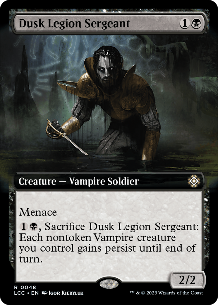 Dusk Legion Sergeant (Extended Art) [The Lost Caverns of Ixalan Commander] | Magic Magpie