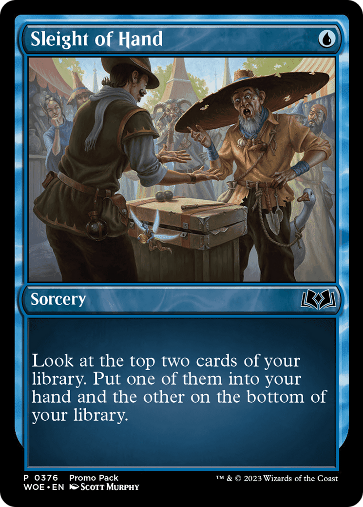 Sleight of Hand (Promo Pack) [Wilds of Eldraine Promos] | Magic Magpie