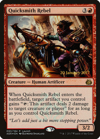 Quicksmith Rebel [Aether Revolt Promos] | Magic Magpie