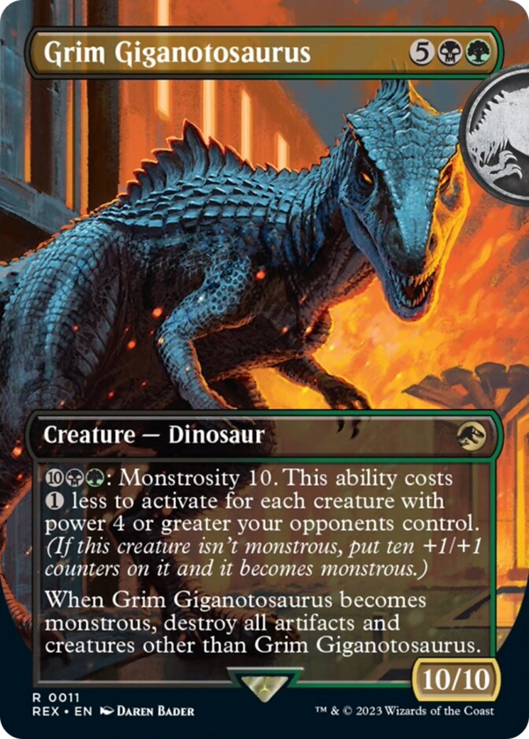 Grim Giganotosaurus (Borderless) [Jurassic World Collection] | Magic Magpie