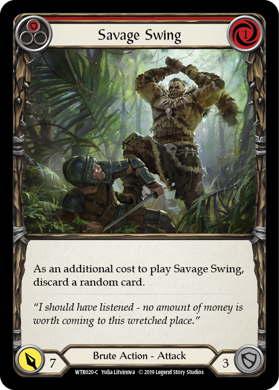 Savage Swing (Red) [WTR020-C] Alpha Print Normal | Magic Magpie
