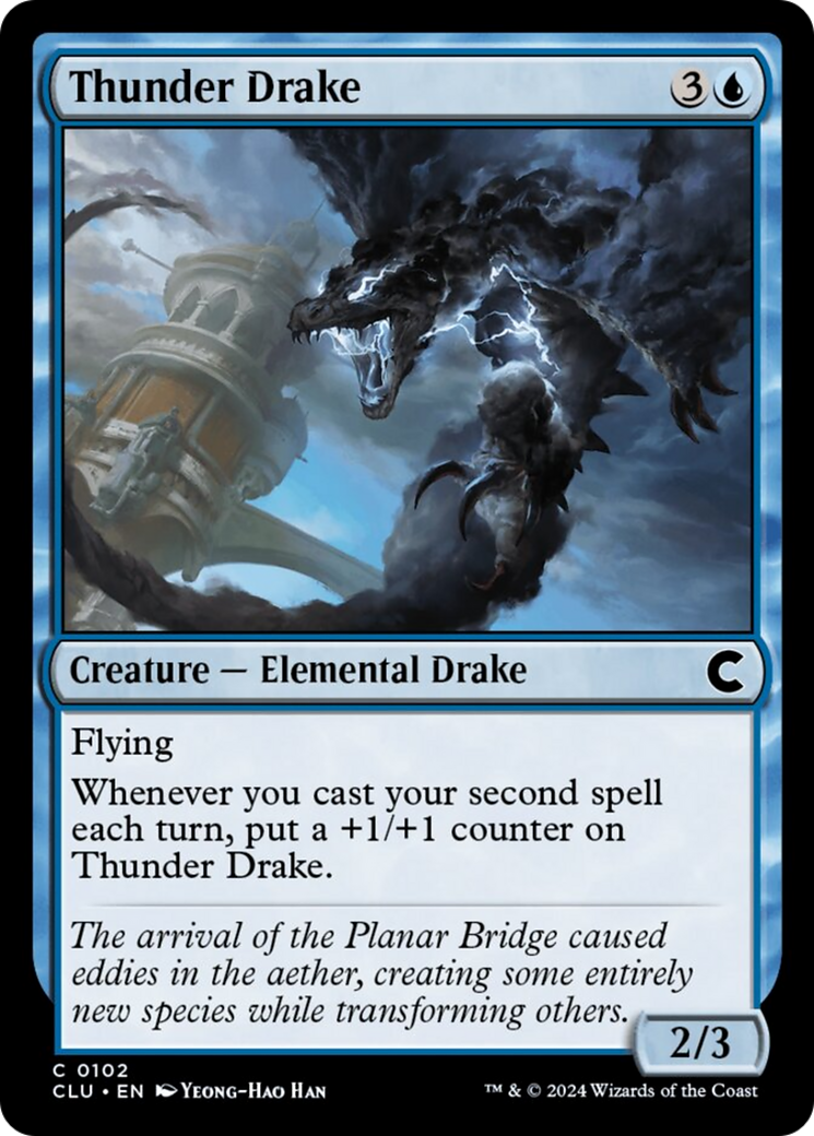 Thunder Drake [Ravnica: Clue Edition] | Magic Magpie