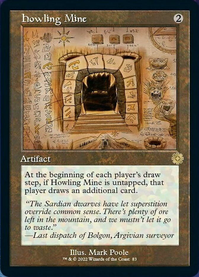 Howling Mine (Retro Schematic) [The Brothers' War Retro Artifacts] | Magic Magpie