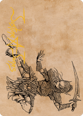 Lae'zel, Vlaakith's Champion Art Card (Gold-Stamped Signature) [Commander Legends: Battle for Baldur's Gate Art Series] | Magic Magpie