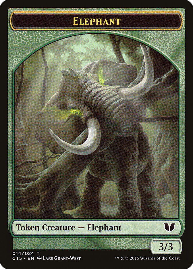 Elephant Token [Commander 2015 Tokens] | Magic Magpie