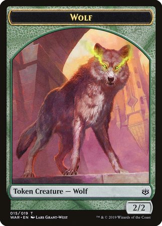 Wolf Token [War of the Spark Tokens] | Magic Magpie
