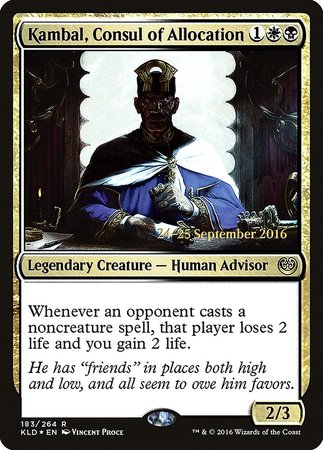 Kambal, Consul of Allocation [Kaladesh Promos] | Magic Magpie