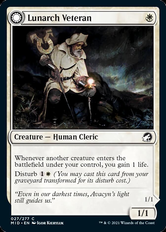 Lunarch Veteran // Luminous Phantom [Innistrad: Midnight Hunt] | Magic Magpie
